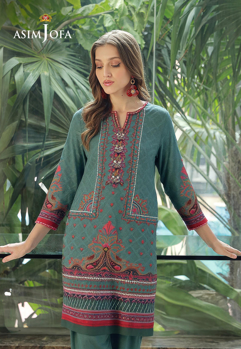 AJDSAI-215 PRINTED LAWN STITCHED 2 PCS