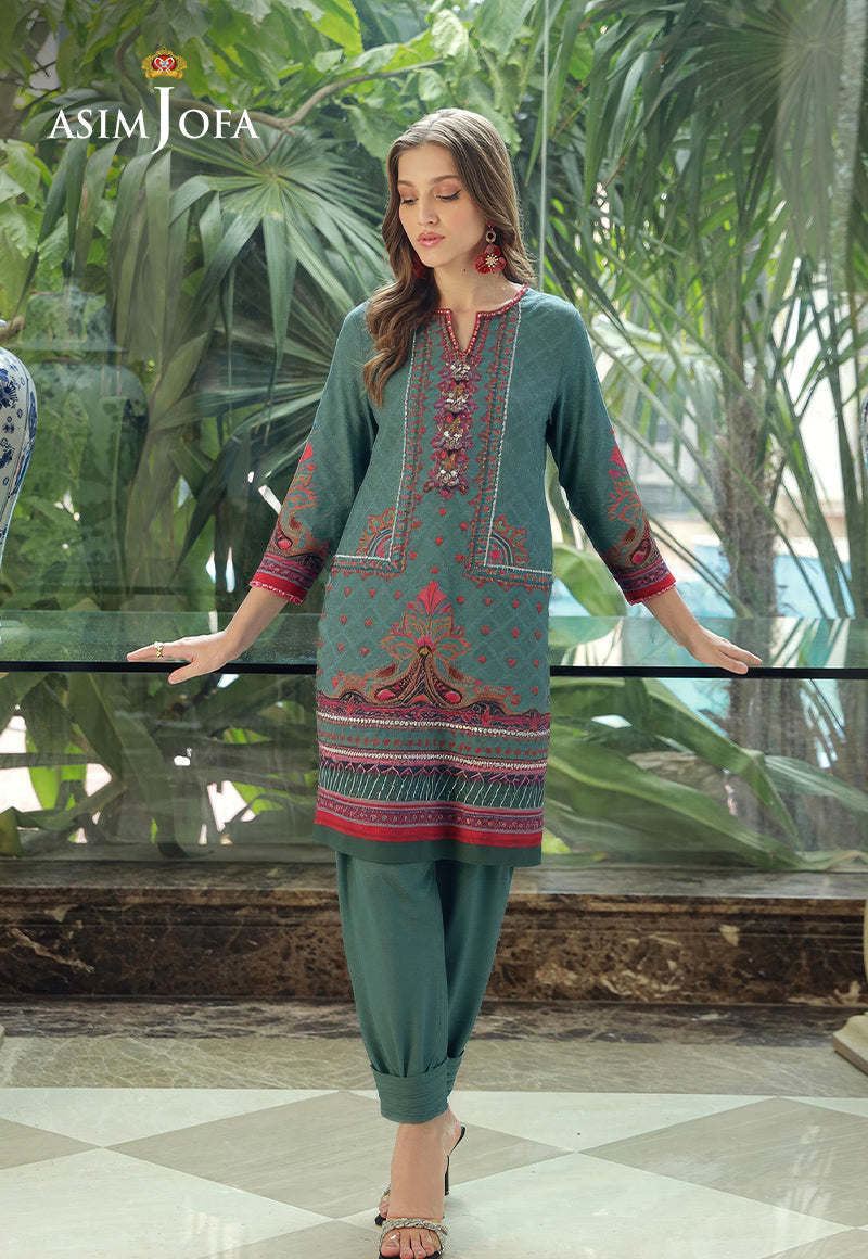 AJDSAI-215 PRINTED LAWN STITCHED 2 PCS