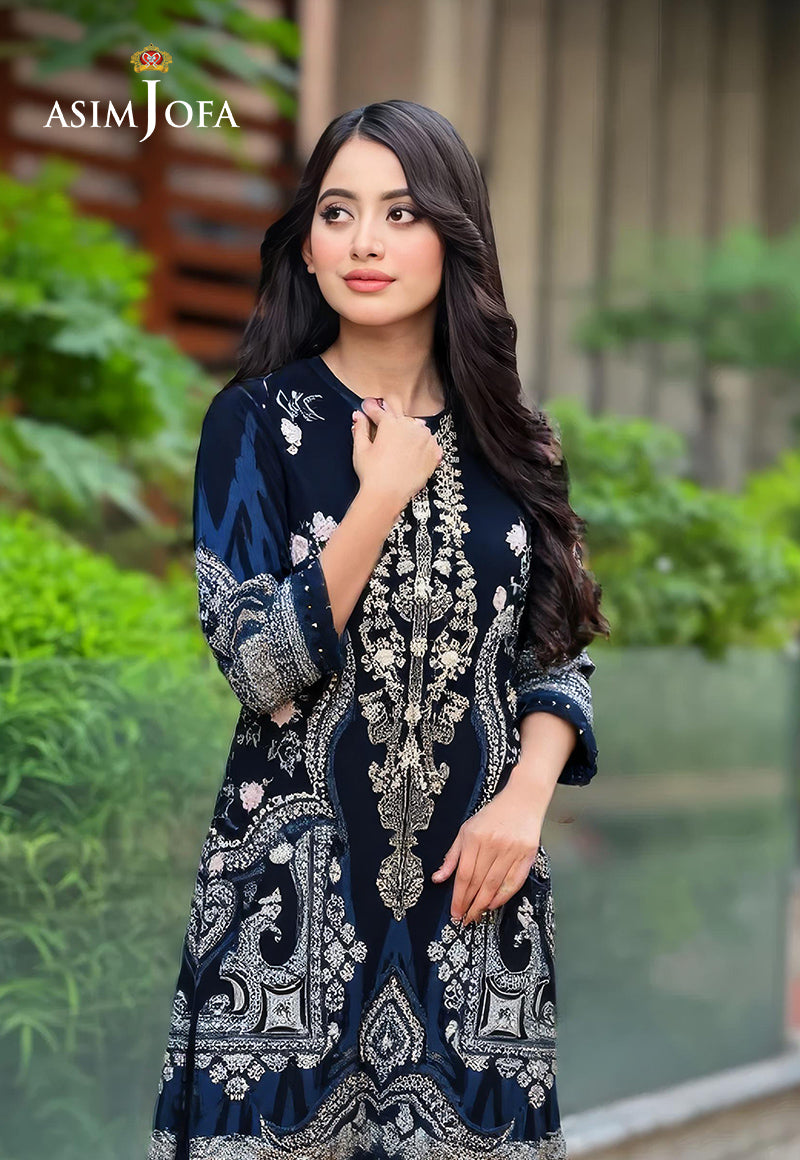 AJDSAI-225 PRINTED EMBROIDERED JACQUARD STITCHED 3 PCS