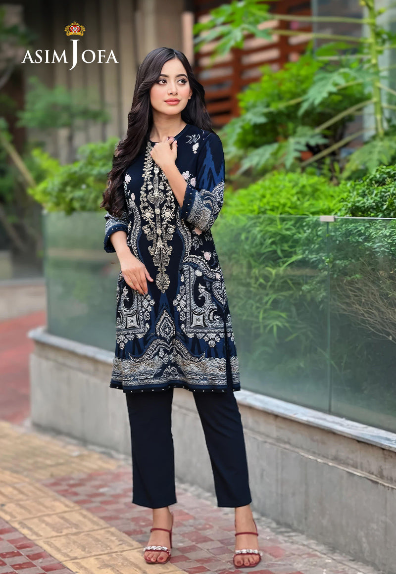 AJDSAI-225 PRINTED EMBROIDERED JACQUARD STITCHED 3 PCS