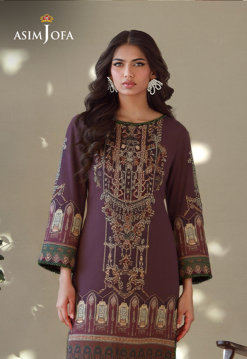 AJDSAI-255 PRINTED EMBROIDERED LAWN STITCHED 2 PCS