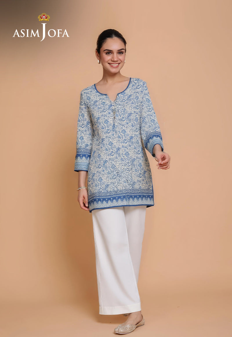 AJDSAI-256 PRINTED LAWN STITCHED 3 PCS