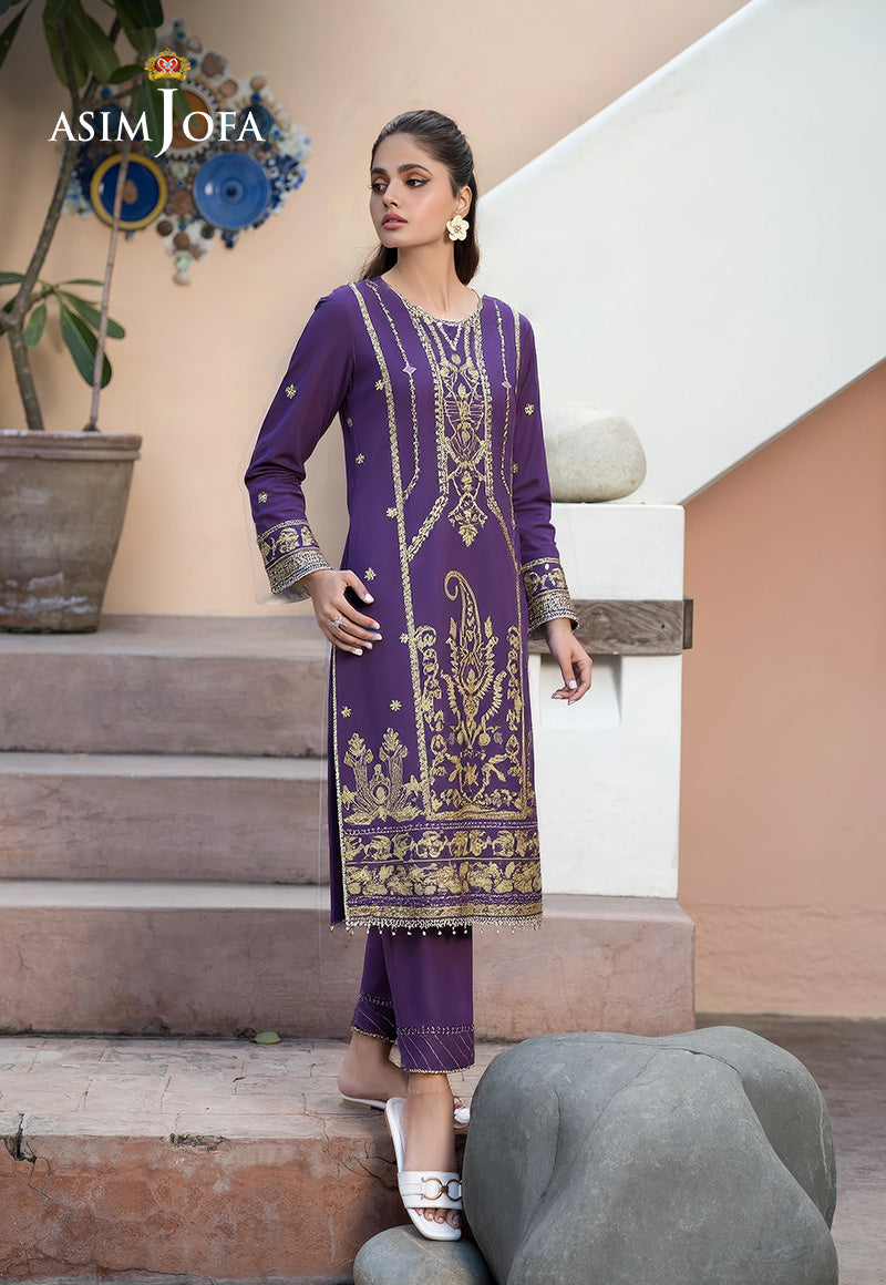 AJDSAI-30 EMBROIDERED LAWN STITCHED 3 PCS