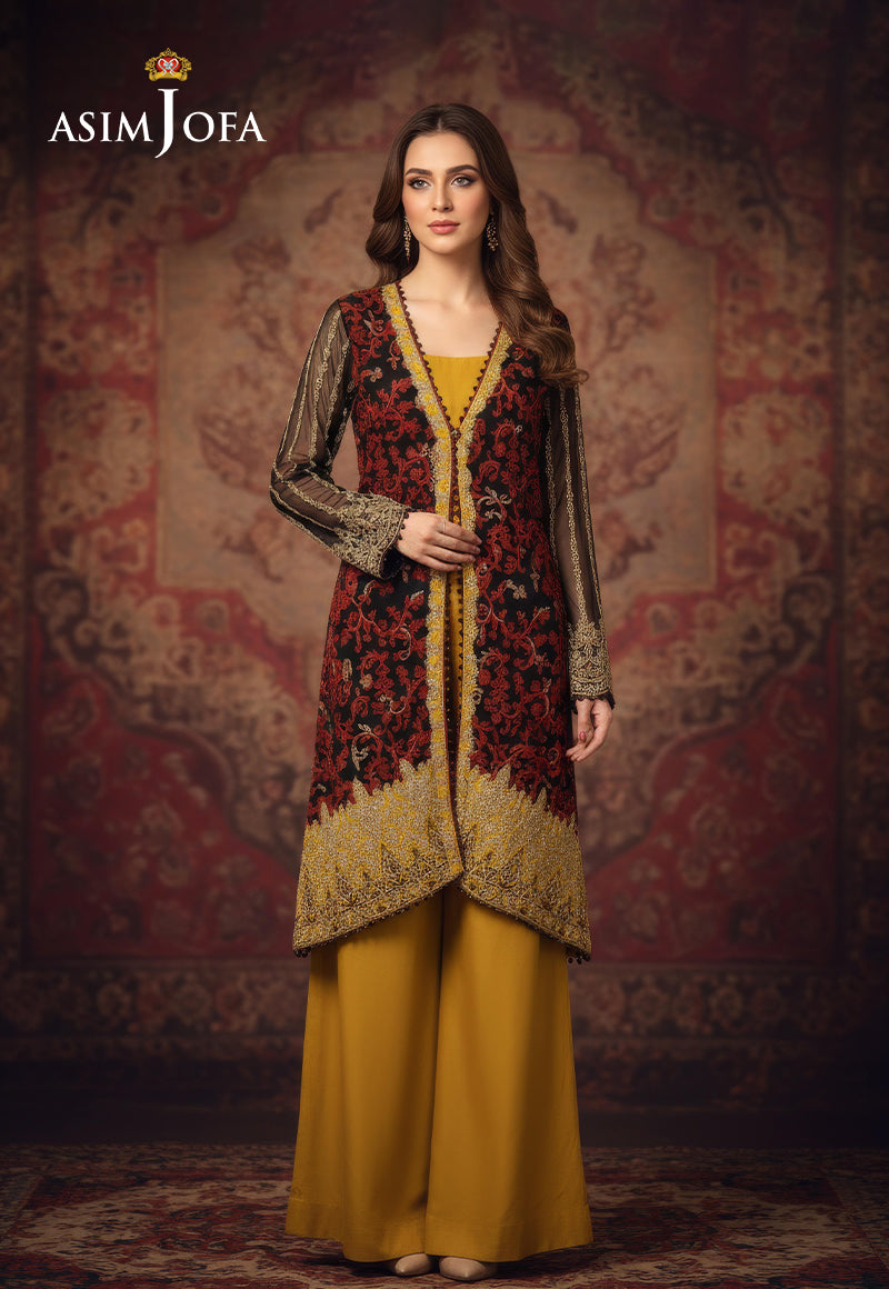 AJDSAI-339 EMBROIDERED CHIFFON STITCHED 1 PC