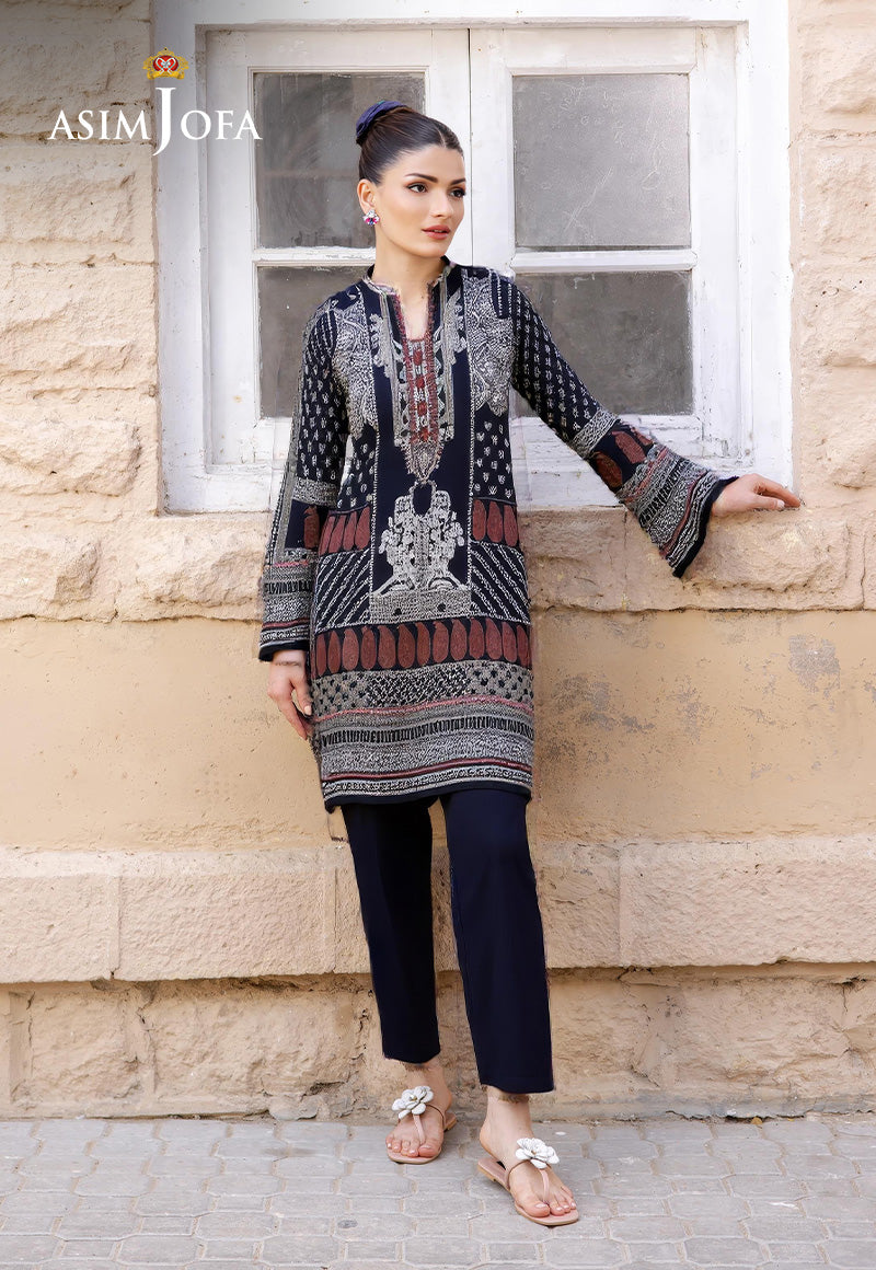 AJDSAI-35 PRINTED EMBROIDERED LAWN STITCHED 2 PCS
