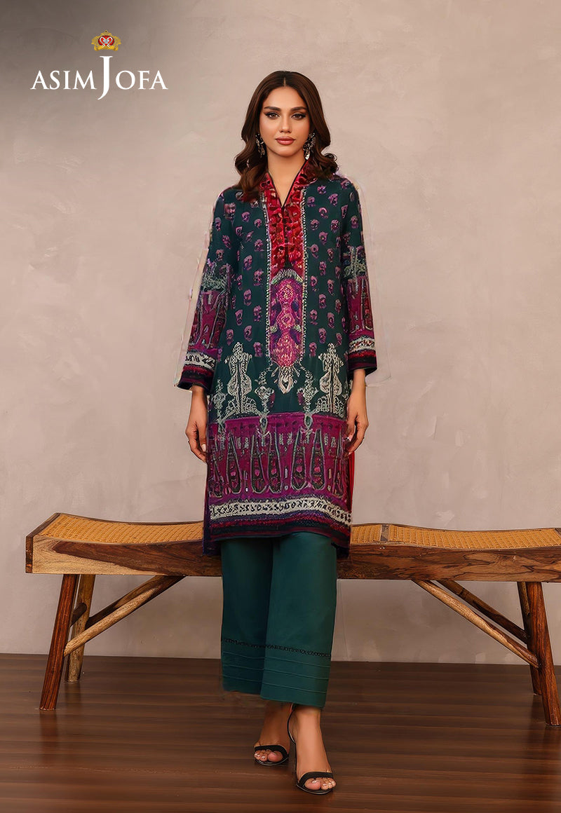 AJDSAI-41 PRINTED LAWN STITCHED 3 PCS