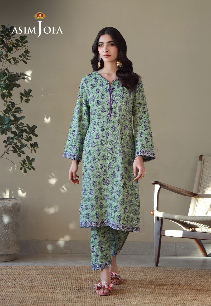 AJDSAI-48 PRINTED COTTON STITCHED 2 PCS