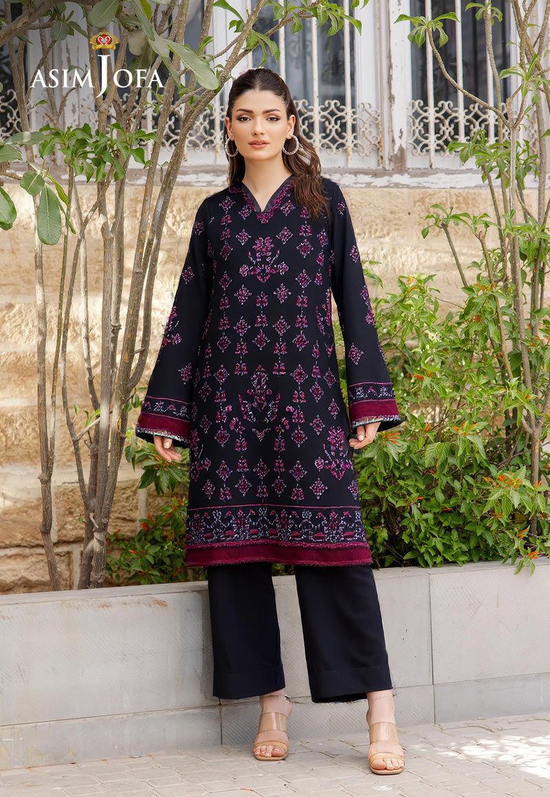 AJDSAI-53 EMBROIDERED COTTON 2 PC