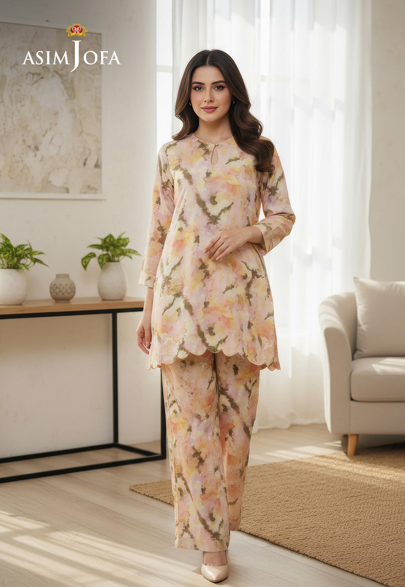 AJDSAI-578 PRINTED LAWN STITCHED 2 PCS