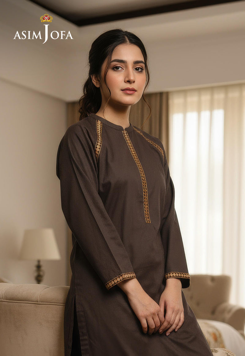 AJDSAI-644 EMBROIDERED DOBBY JACQUARD STITCHED 2 PCS