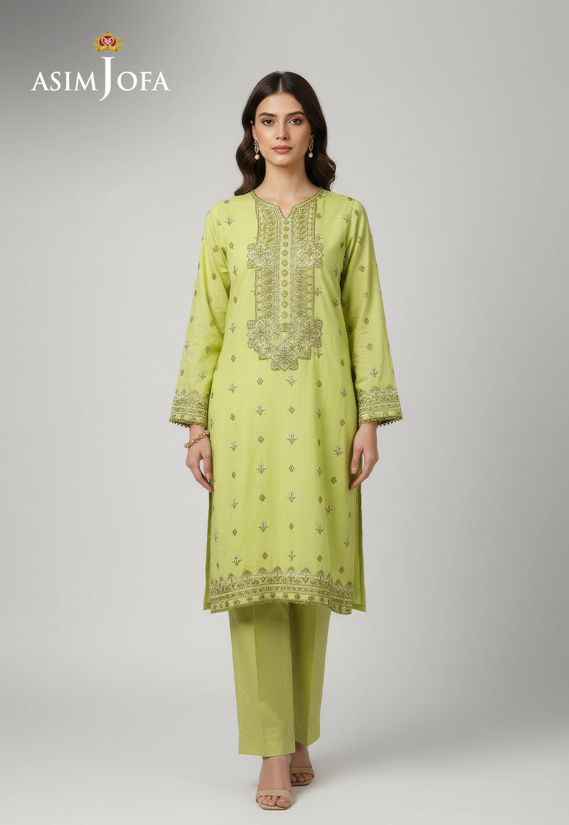 AJDSAI-650 EMBROIDERED LAWN STITCHED 1 PC