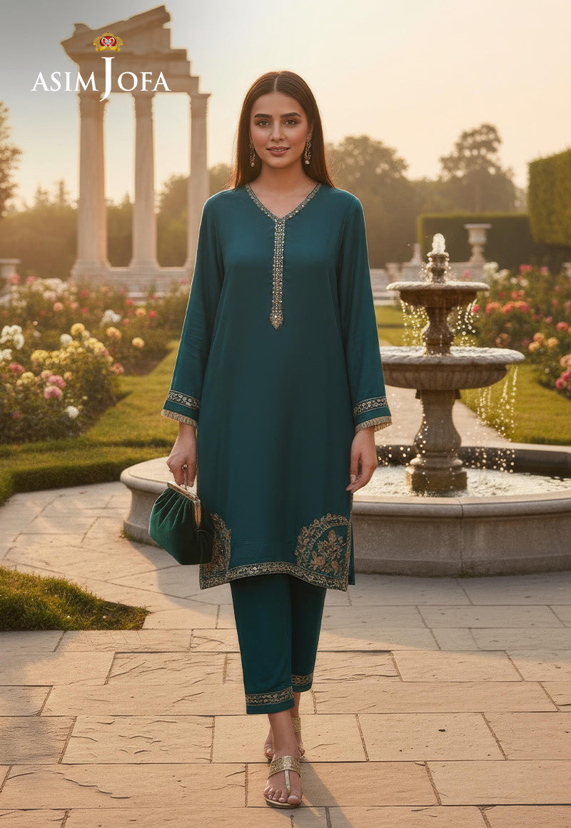 AJDSAI-661 TWISTED SILK STITCHED 2 PCS