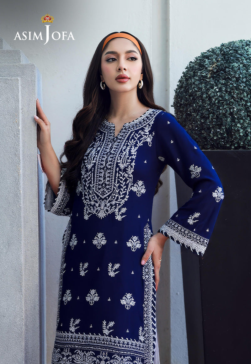 AJDSAI-68 EMBROIDERED CHIFFON 1 PC