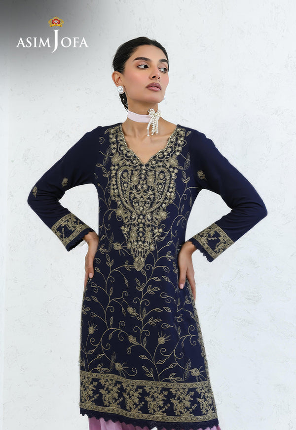 AJDSAI-74 EMBROIDERED LAWN STITCHED 1 PC