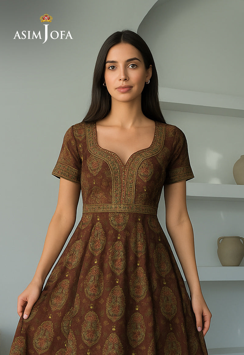 AJDSAI-95 PRINTED LAWN STITCHED 2 PCS