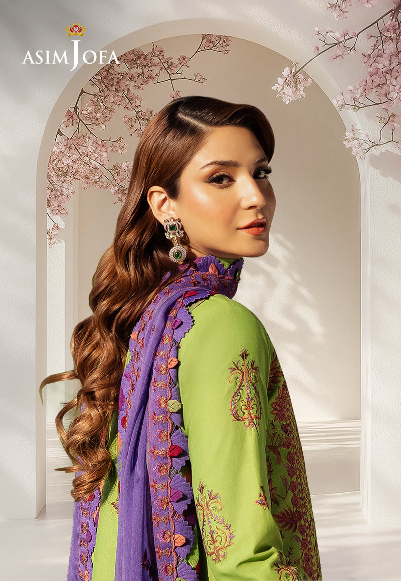 AJELL-05 EMBROIDERED LAWN 3 PCS