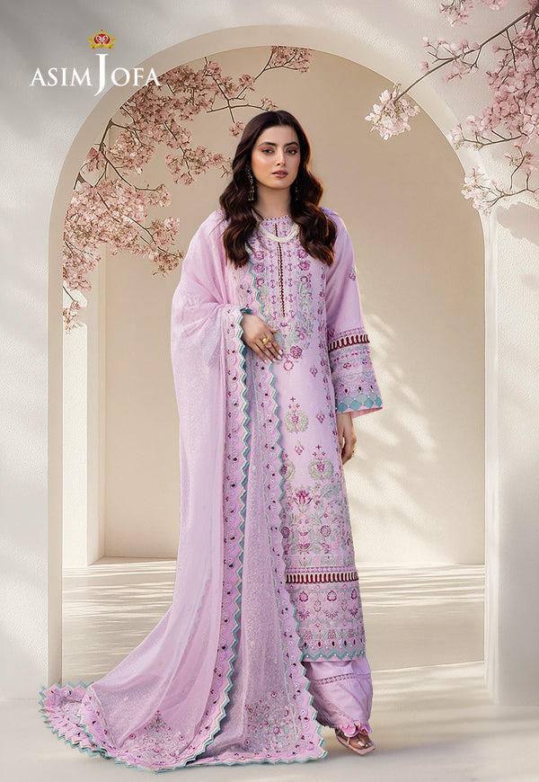 AJELL-09 EMBROIDERED LAWN 3 PCS