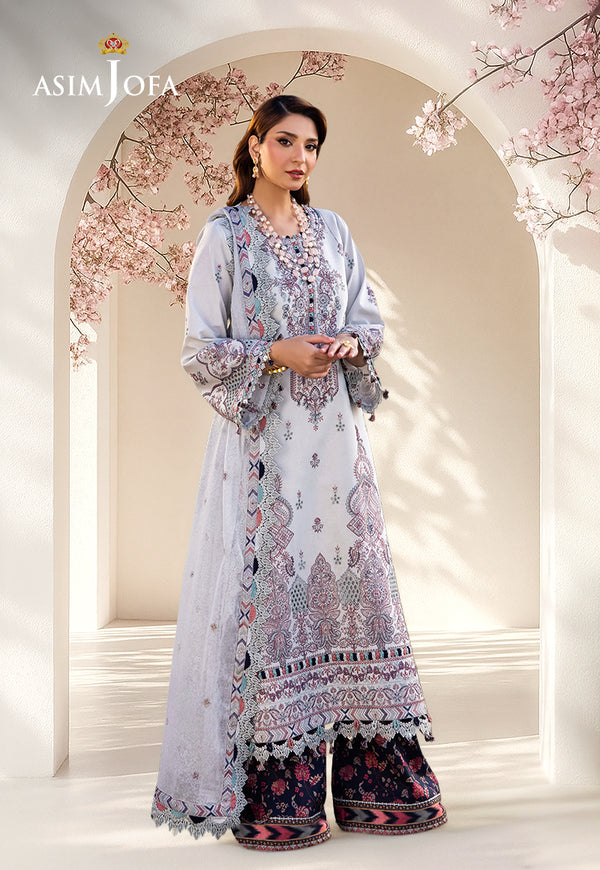 AJELLB-10 EMBROIDERED LAWN STITCHED 3 PCS