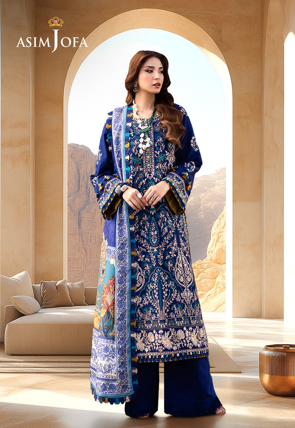 AJELL-11 EMBROIDERED LAWN 3 PCS