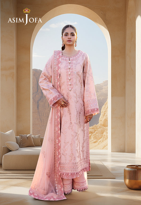 AJELL-15 EMBROIDERED LAWN 3 PCS