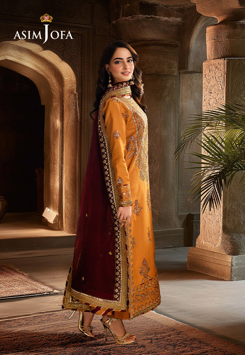 AJHE-07 EMBROIDERED JUMBO SILK 3 PCS