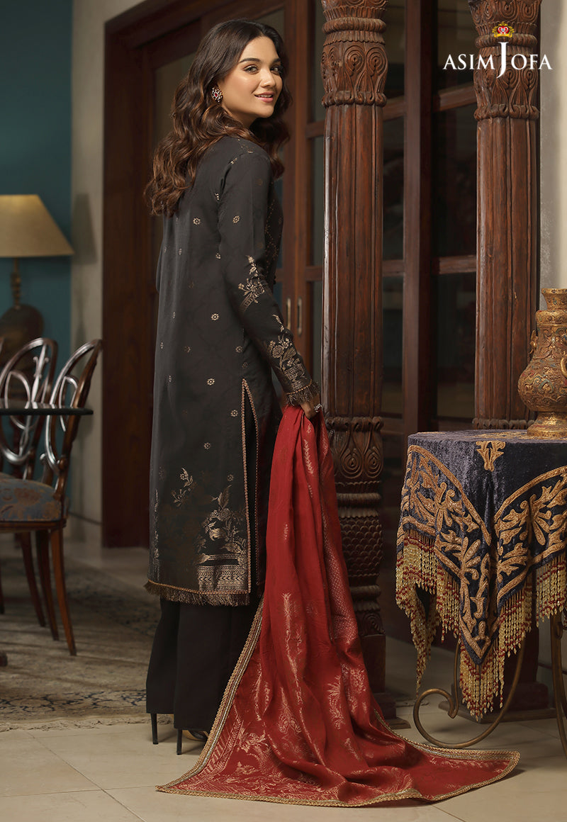 AJJDD-06 EMBROIDERED JACQUARD STITCHED 3 PCS