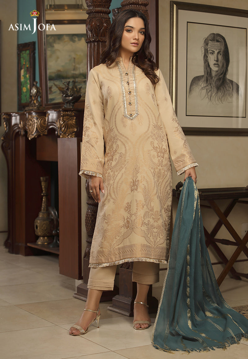 AJJDD-07 EMBROIDERED JACQUARD 3 PCS