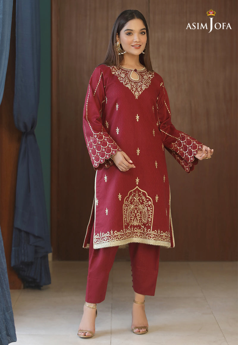 AJJDD-12 EMBROIDERED SELF-JACQUARD STITCHED 1 PC