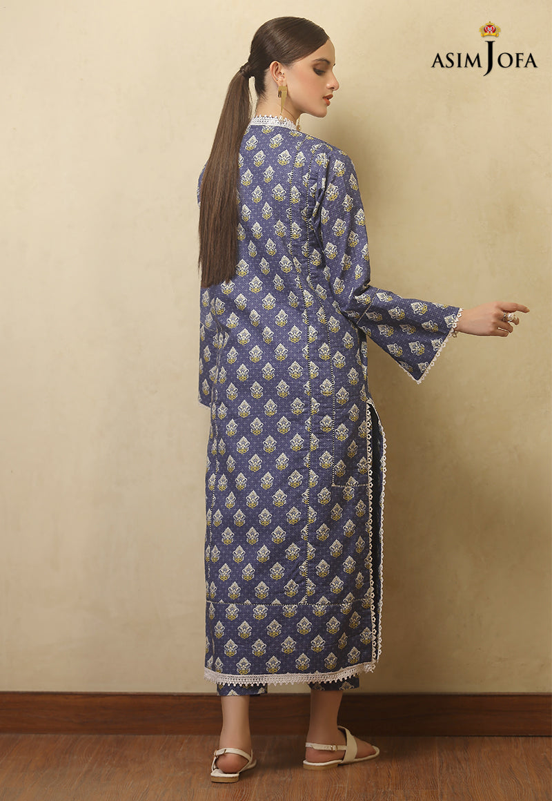 AJJDD-17 PRINTED CAMBRIC STITCHED 2 PCS
