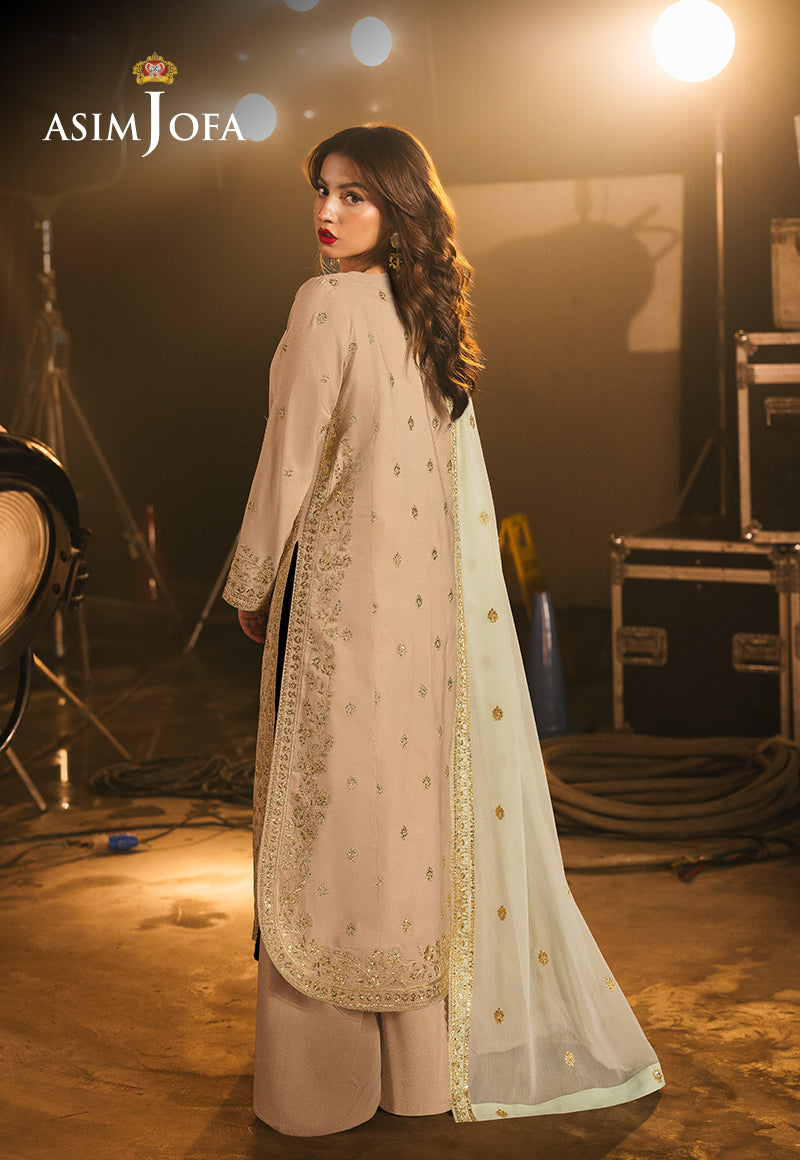 AJLFB-13 EMBROIDERED BOSKI SILK STITCHED 3 PCS
