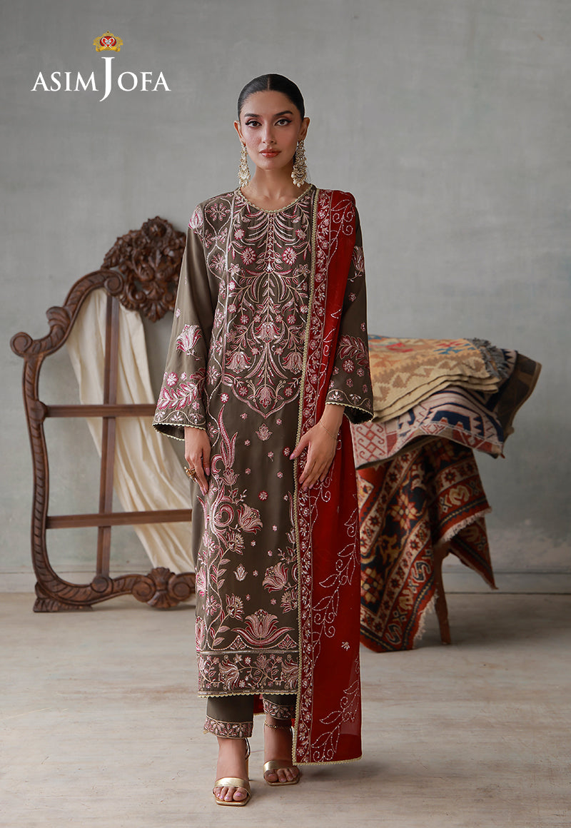 AJLPN-10 Embroidered Poly Silk Stitched 3pcs