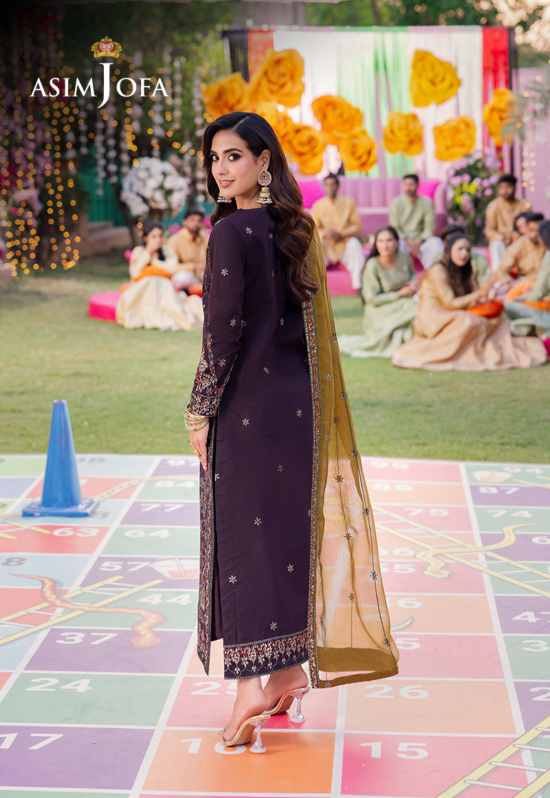 AJMJB-11 EMBROIDERED PAPER COTTON STITCHED 3 PCS