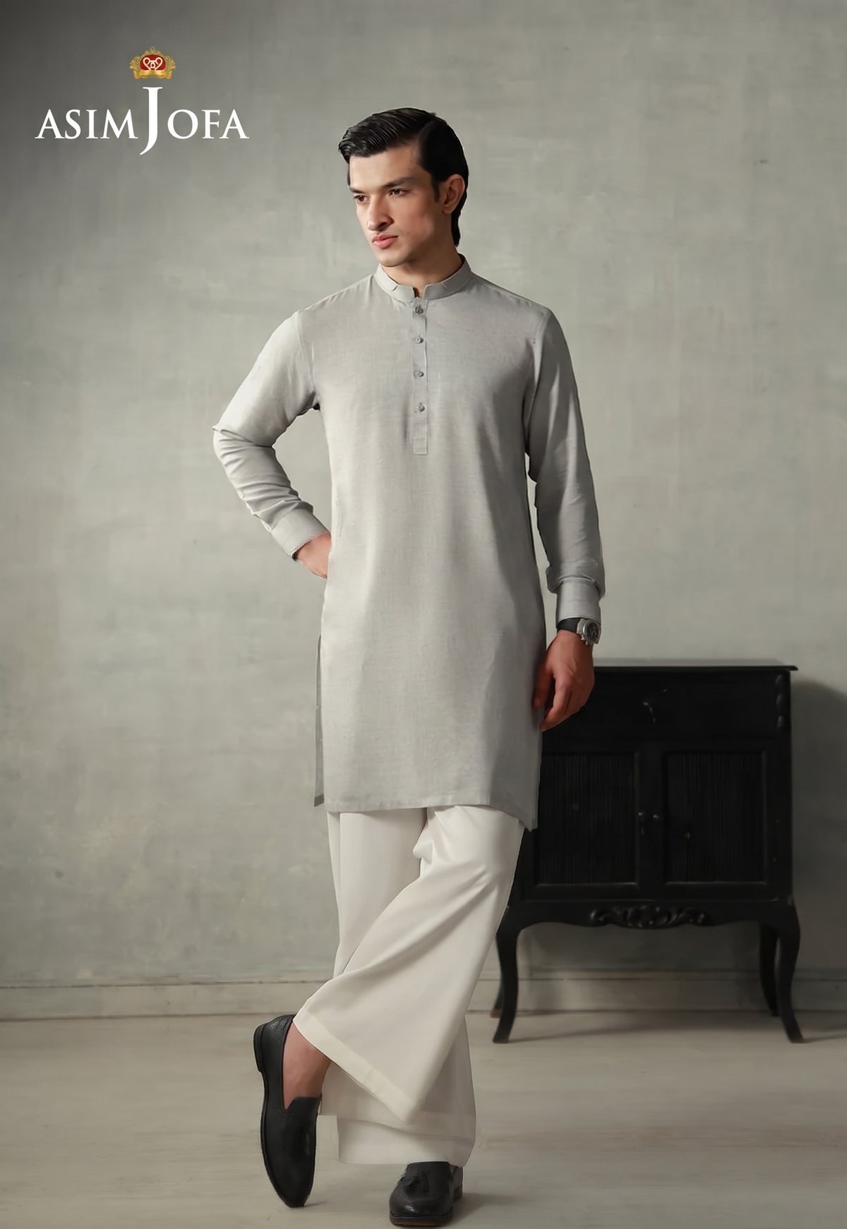 AJMRW-17 CHAMBRAY BLENDED STITCHED 2 PCS