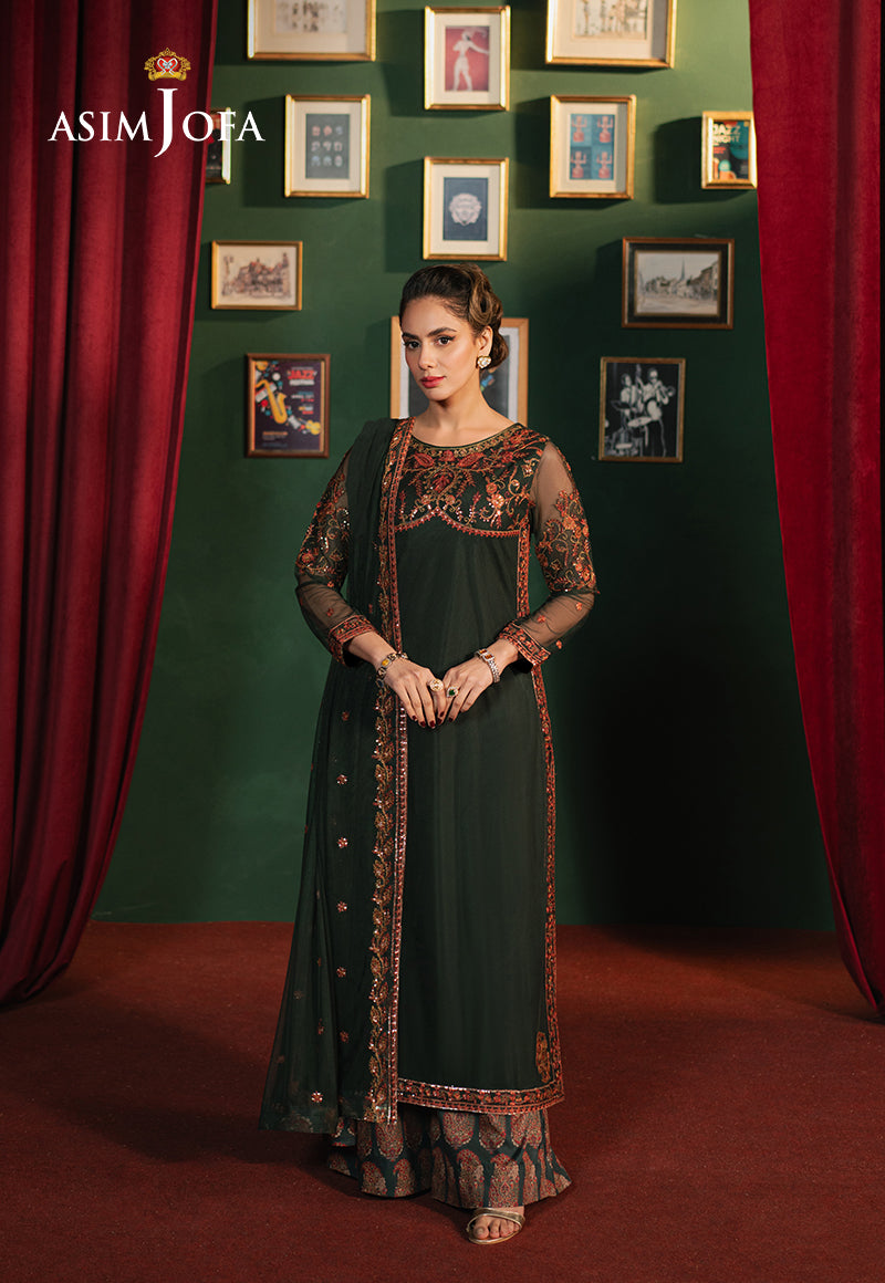 AJPFB-08 EMBROIDERED NET STITCHED 3 PCS