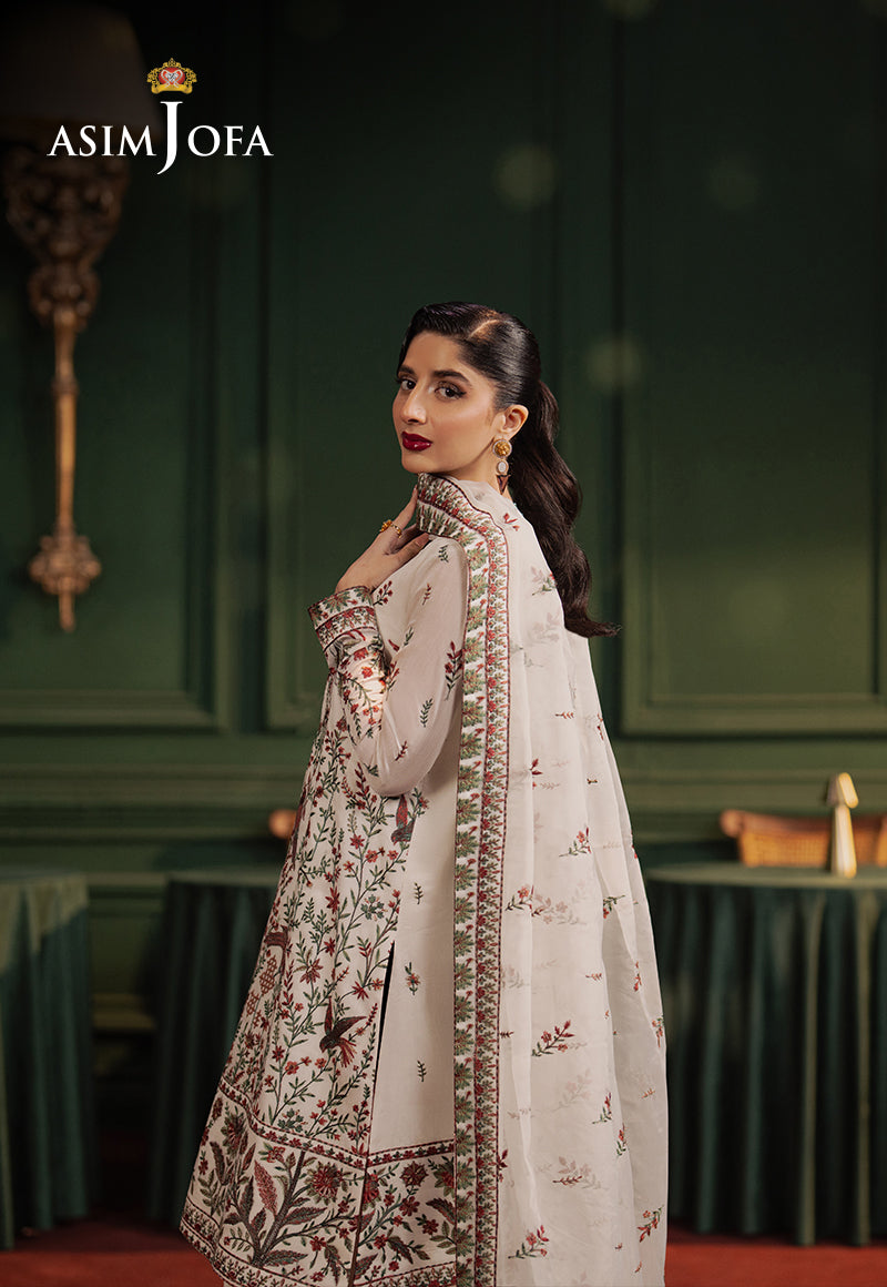 AJPFB-30 EMBROIDERED COTTON NET STITCHED 3 PCS