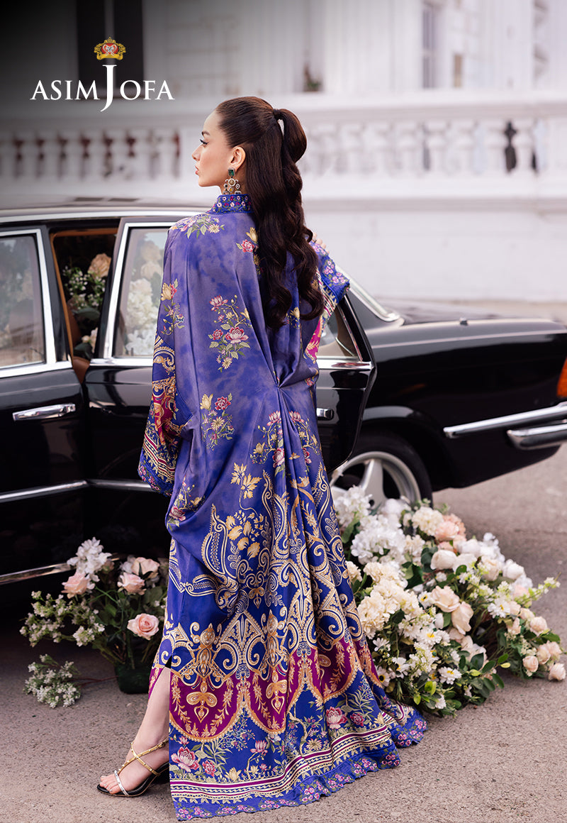 asim jofa blue dress Asim Jofa Pakistani Luxury Paper Cotton Dress main image 0