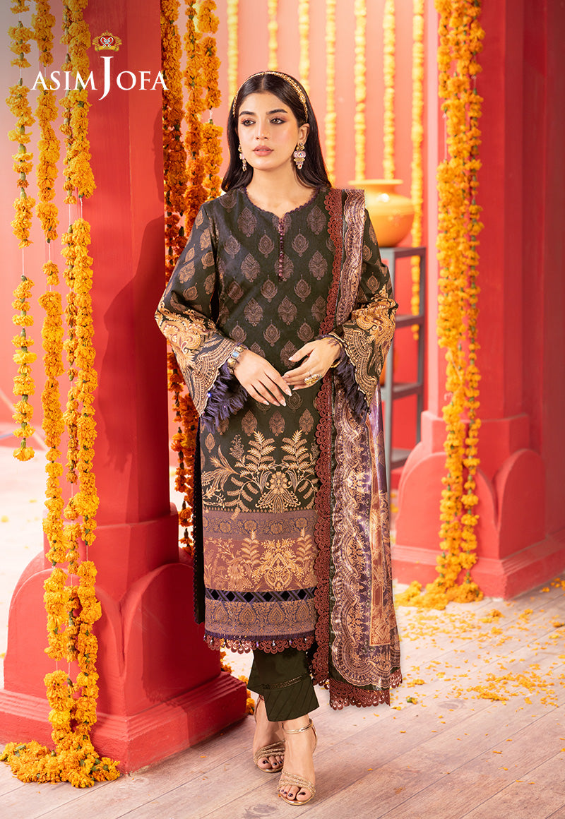 Ajso-04 Unstitched 2 Pcs Shirt Trouser