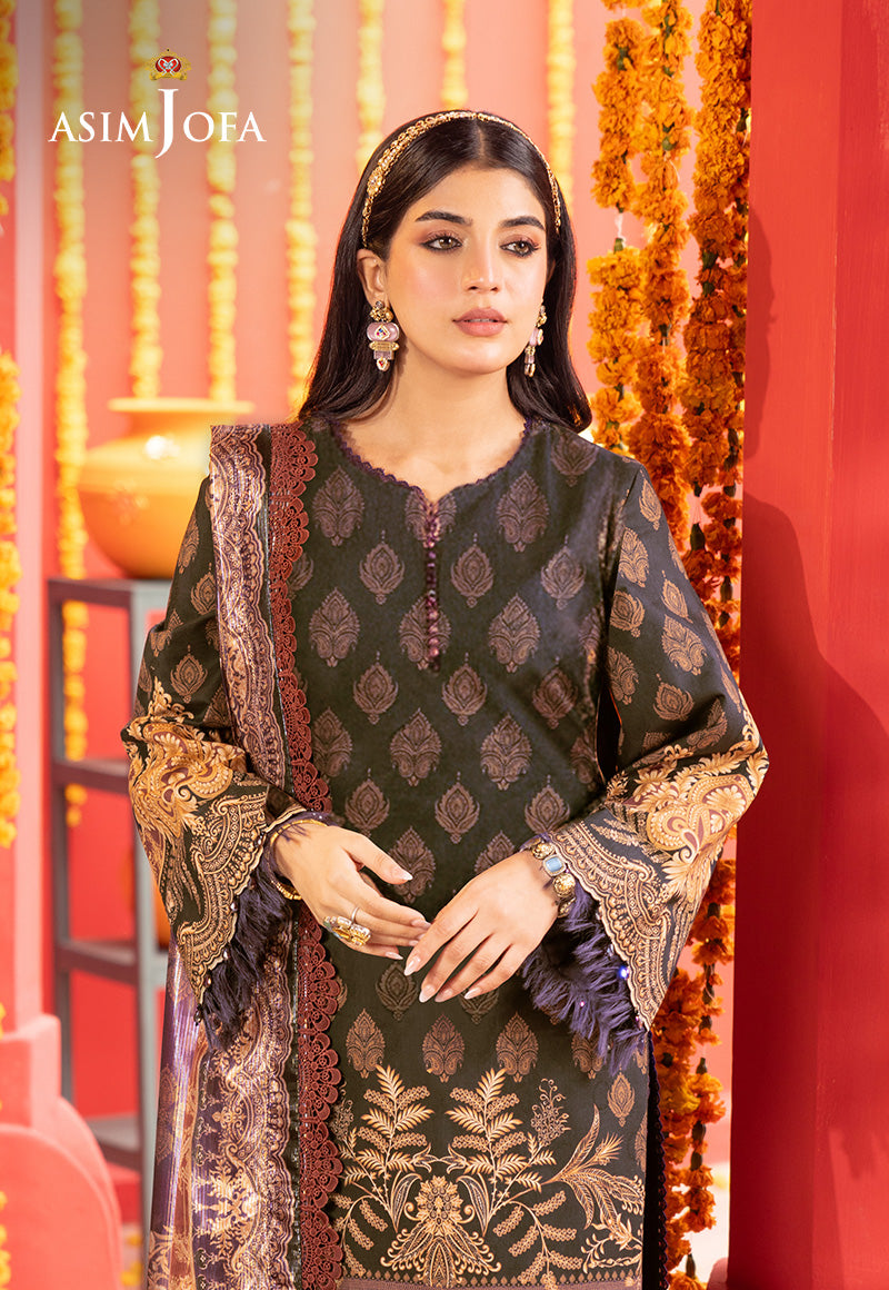 Ajso-04 Unstitched 2 Pcs Shirt Trouser