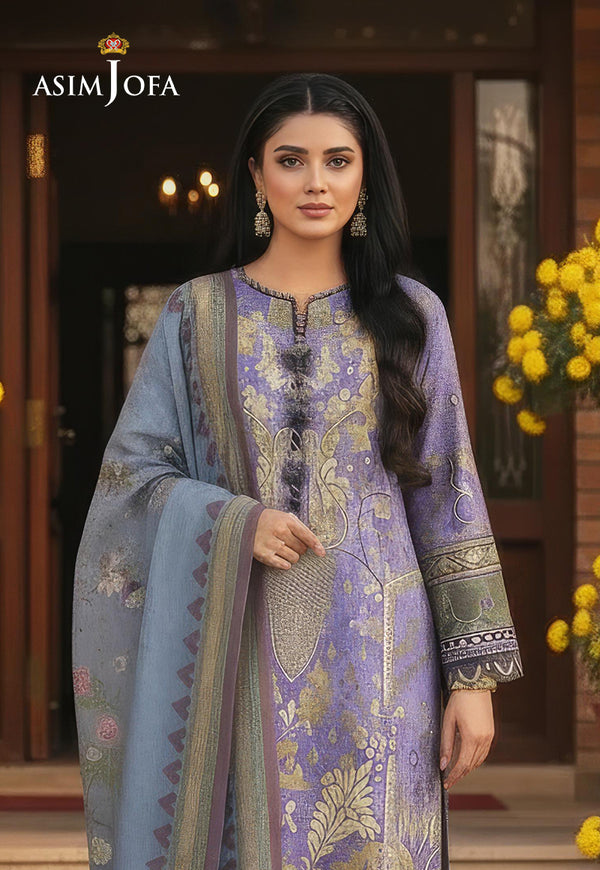 AJSO-133  DIGITAL LAWN SHRIT DUPATTA 2 PCS