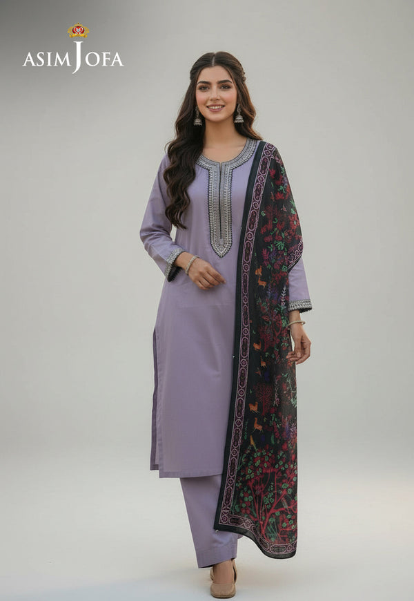 AJSO-140 EMBROIDERED JACQUARD 3 PCS