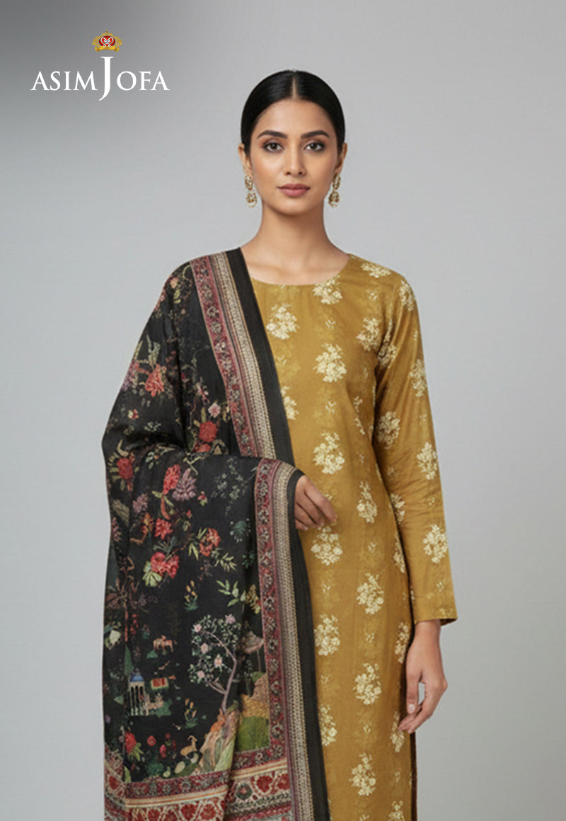 Ajso-151 Unstitched 2 Pcs Shirt Dupatta