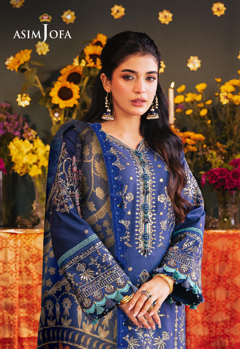 Ajso-157 Unstitched 2 Pcs Shirt Dupatta