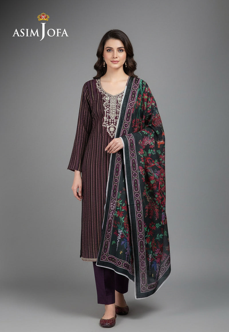 AJSO-158 Unstitched 2 Pcs Shirt Dupatta
