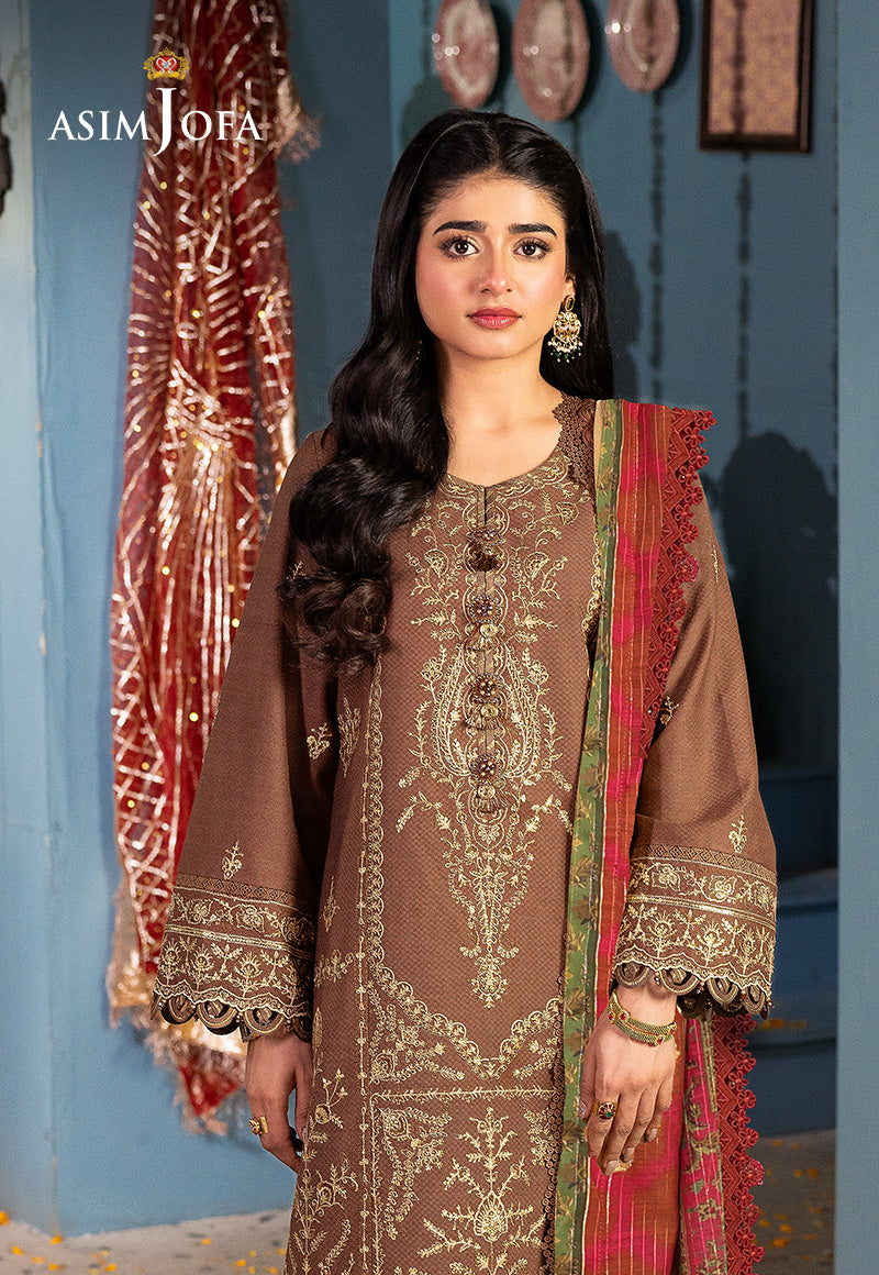 Ajso-169 Unstitched 2 Pcs Shirt Dupatta