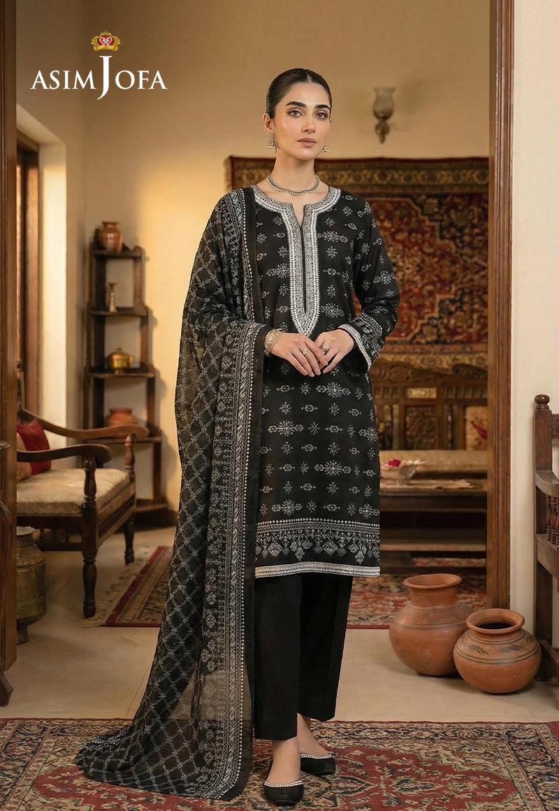 Ajso-252 Unstitched 2 Pcs Shirt Dupatta
