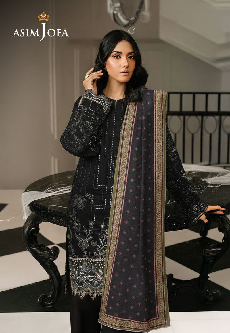 AJSO-282 Unstitched 3 Pcs Shirt Dupatta Trouser