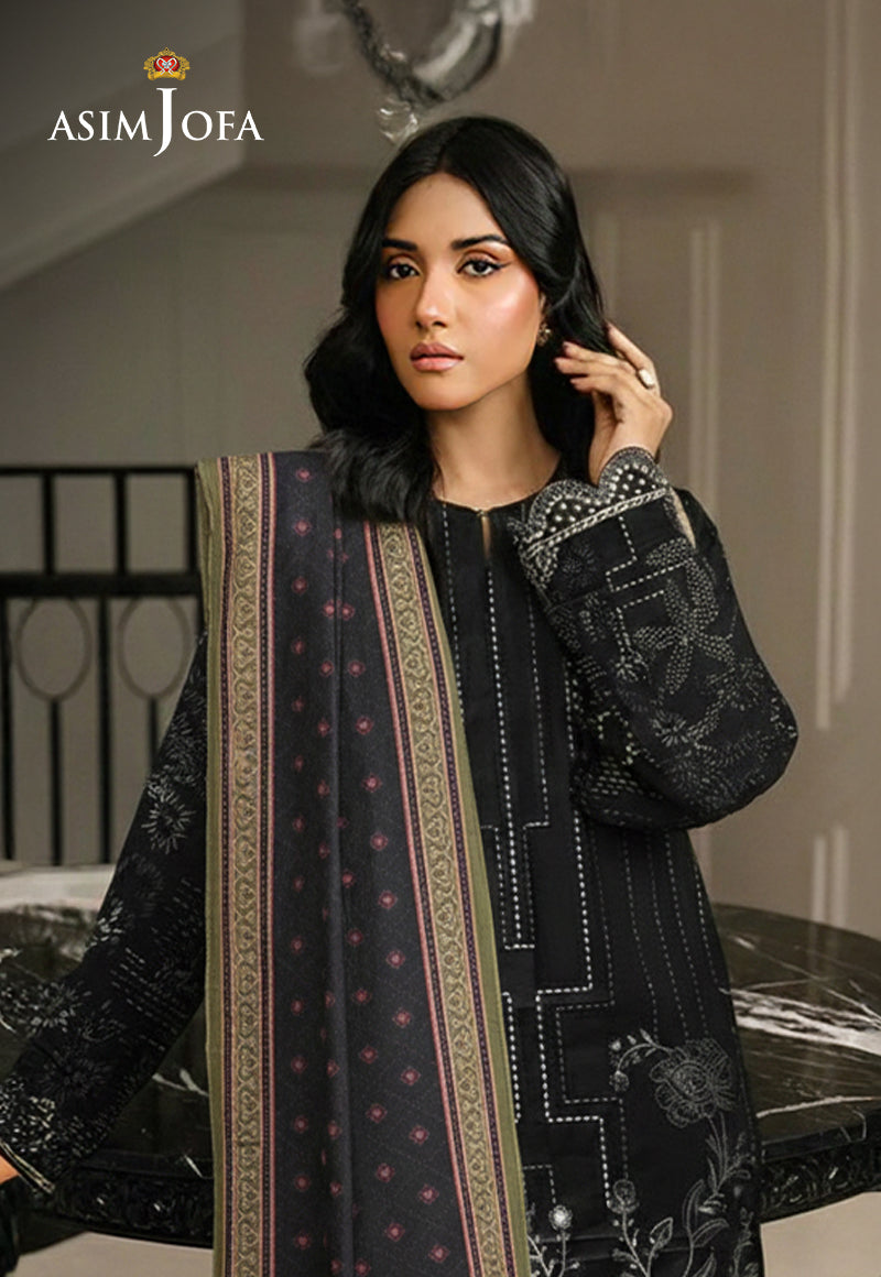 AJSO-282 Unstitched 3 Pcs Shirt Dupatta Trouser