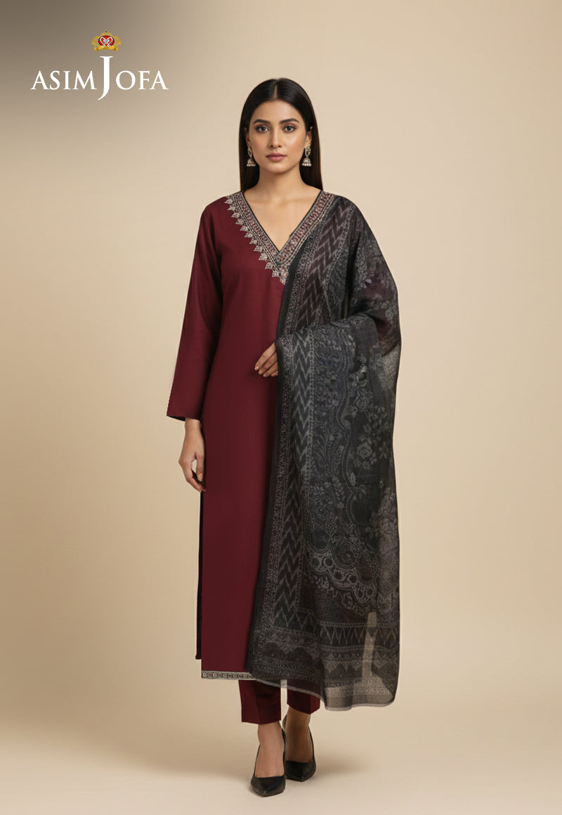 AJSO-315 Unstitched 2 Pcs Shirt Dupatta