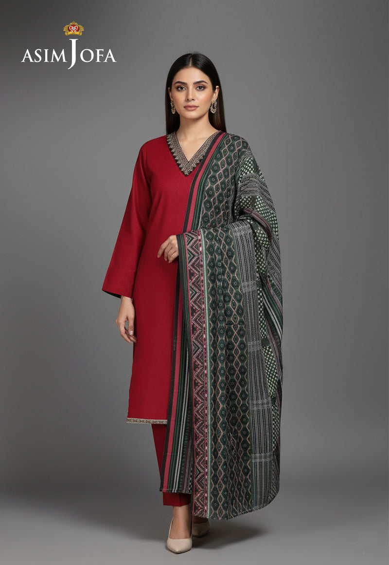 AJSO-318 Unstitched 2 Pcs Shirt Dupatta