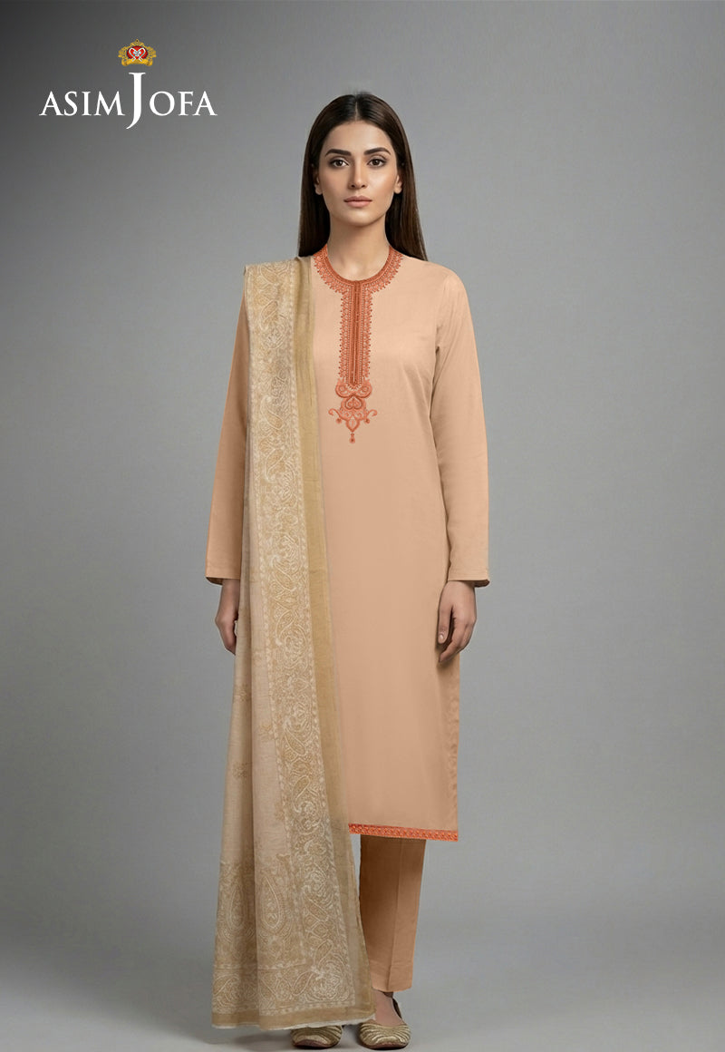 AJSO-357 Unstitched 3 Pcs Shirt Dupatta Trouser